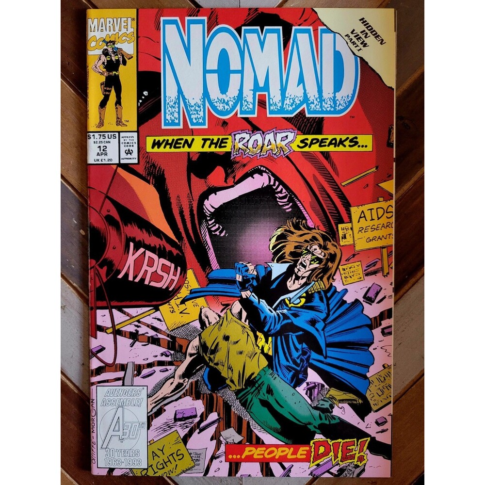 Nomad #12 VF- (1993) Fabian Nicieza HIV Story "Hidden In View" Pat Olliffe Art